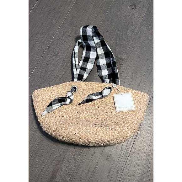 SHIRALEAH NWT ESME TOTE NATURAL JUTE- L 19”x H 8” Beach Bag Summer Spring - Picture 2 of 6